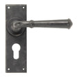 From The Anvil - External Beeswax Regency Lever Euro Lock Set | Sku. 92054 | Trade Door Handles.