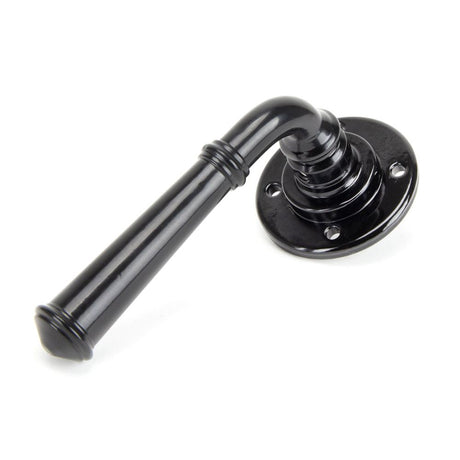 From The Anvil - Black Regency Lever on Rose Set | Sku. 92056 | Trade Door Handles.