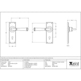 From The Anvil - Black Regency Lever Lock Set | Sku. 92057 | Trade Door Handles.
