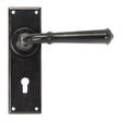 From The Anvil - Black Regency Lever Lock Set | Sku. 92057 | Trade Door Handles.