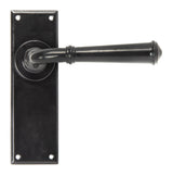 From The Anvil - Black Regency Lever Latch Set | Sku. 92058 | Trade Door Handles.