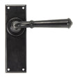 From The Anvil - Black Regency Lever Latch Set | Sku. 92058 | Trade Door Handles.