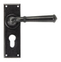 From The Anvil - Black Regency Lever Euro Lock Set | Sku. 92060 | Trade Door Handles.