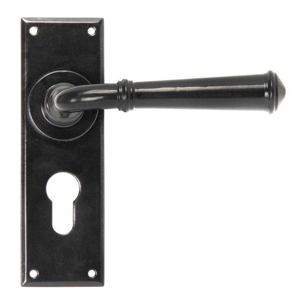 From The Anvil - Black Regency Lever Euro Lock Set | Sku. 92060 | Trade Door Handles.