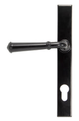 From The Anvil - Black Regency Slimline Lever Espag. Lock Set | Sku. 92061 | Trade Door Handles.