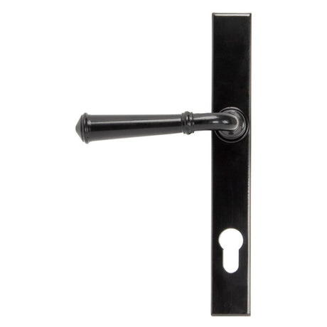 From The Anvil - Black Regency Slimline Lever Espag. Lock Set | Sku. 92061 | Trade Door Handles.