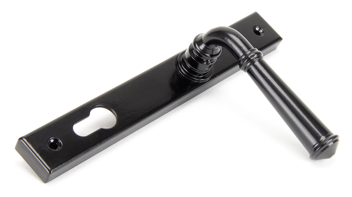 From The Anvil - Black Regency Slimline Lever Espag. Lock Set | Sku. 92061 | Trade Door Handles.