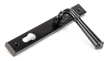 From The Anvil - Black Regency Slimline Lever Espag. Lock Set | Sku. 92061 | Trade Door Handles.