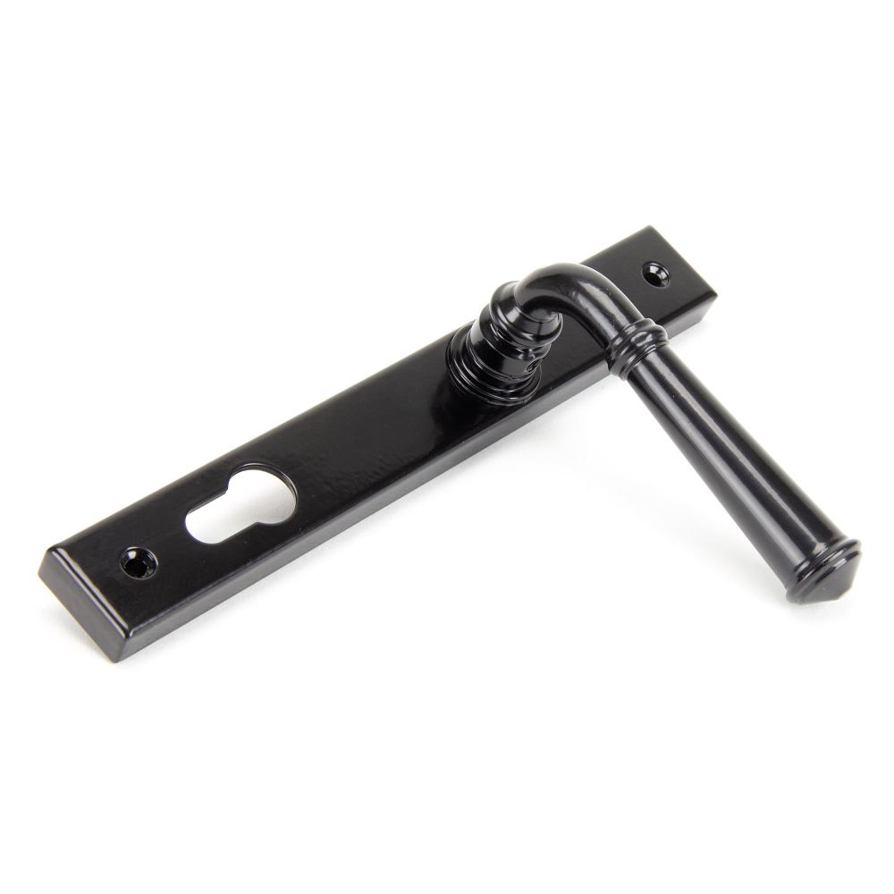 From The Anvil - Black Regency Slimline Lever Espag. Lock Set | Sku. 92061 | Trade Door Handles.