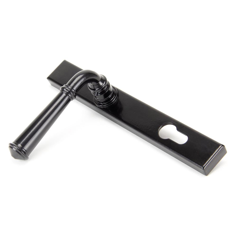 From The Anvil - Black Regency Slimline Lever Espag. Lock Set | Sku. 92061 | Trade Door Handles.