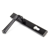From The Anvil - Black Regency Slimline Lever Espag. Lock Set | Sku. 92061 | Trade Door Handles.
