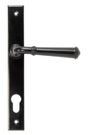 From The Anvil - Black Regency Slimline Lever Espag. Lock Set | Sku. 92061 | Trade Door Handles.