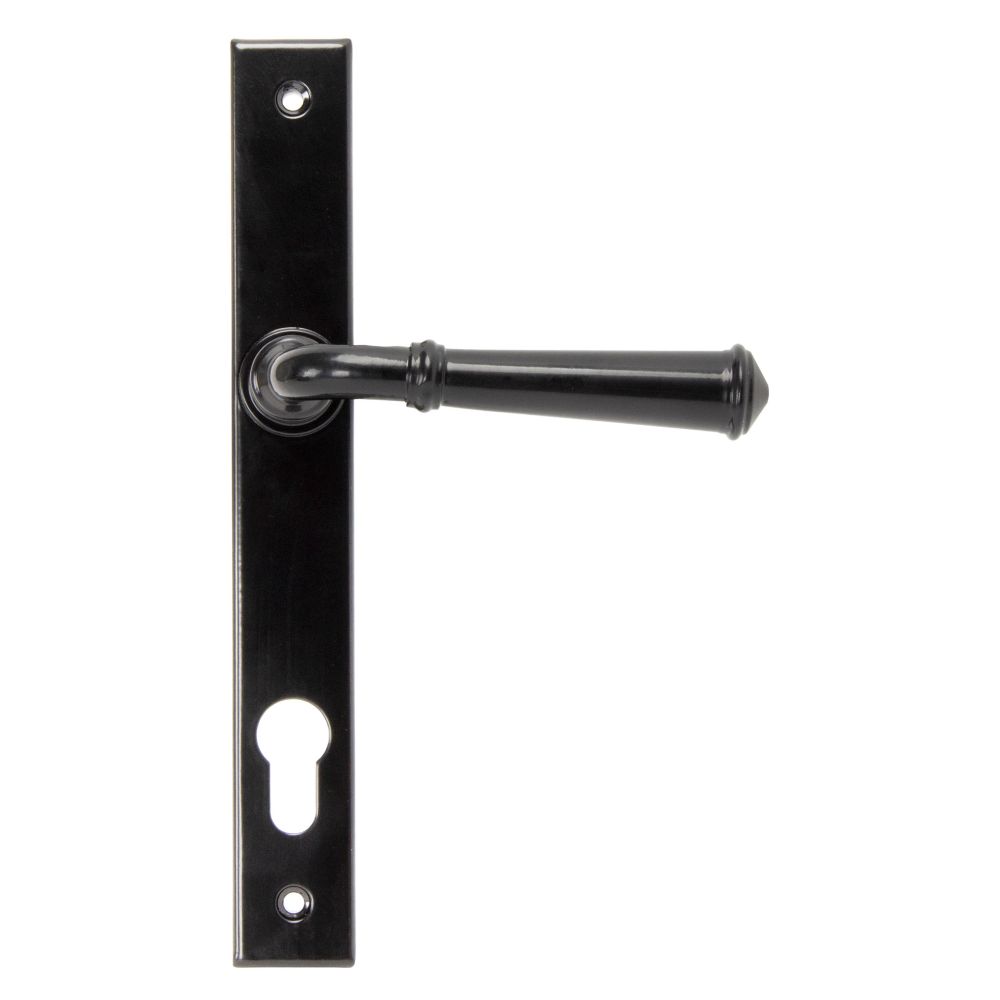 From The Anvil - Black Regency Slimline Lever Espag. Lock Set | Sku. 92061 | Trade Door Handles.