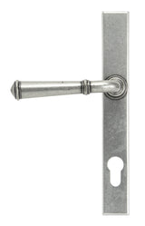 From The Anvil - Pewter Regency Slimline Lever Espag. Lock Set | Sku. 92062 | Trade Door Handles.