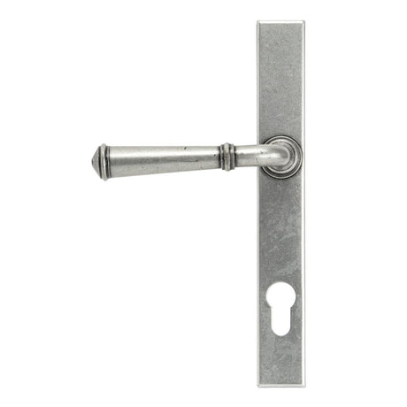 From The Anvil - Pewter Regency Slimline Lever Espag. Lock Set | Sku. 92062 | Trade Door Handles.