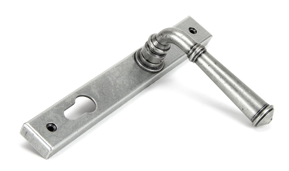 From The Anvil - Pewter Regency Slimline Lever Espag. Lock Set | Sku. 92062 | Trade Door Handles.