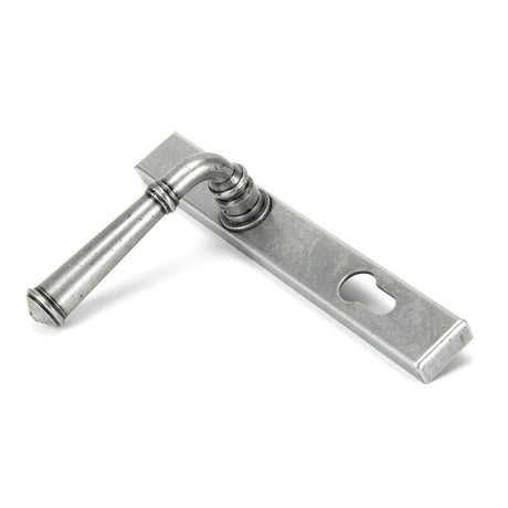 From The Anvil - Pewter Regency Slimline Lever Espag. Lock Set | Sku. 92062 | Trade Door Handles.