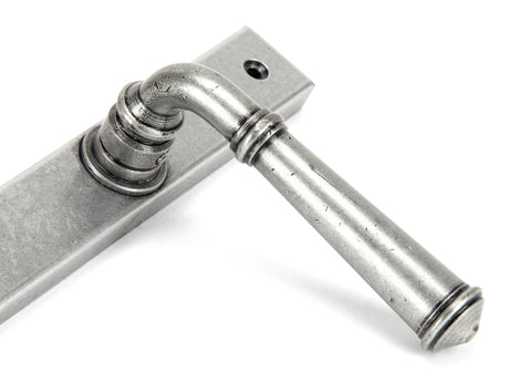 From The Anvil - Pewter Regency Slimline Lever Espag. Lock Set | Sku. 92062 | Trade Door Handles.