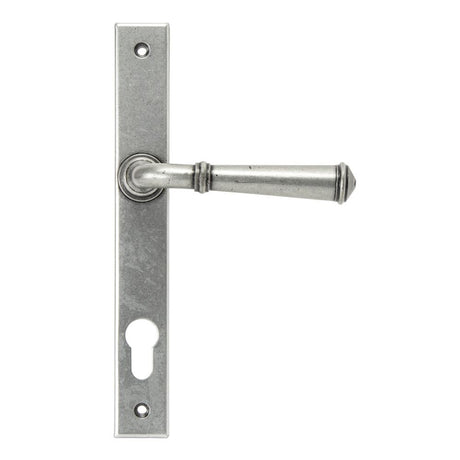 From The Anvil - Pewter Regency Slimline Lever Espag. Lock Set | Sku. 92062 | Trade Door Handles.