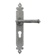 From The Anvil - Pewter Tudor Lever Euro Lock Set | Sku. 92063 | Trade Door Handles.
