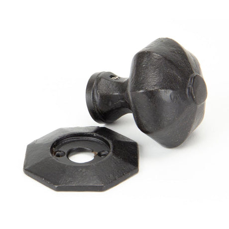 From The Anvil - External Beeswax Octagonal Mortice/Rim Knob Set | Sku. 92064 | Trade Door Handles.