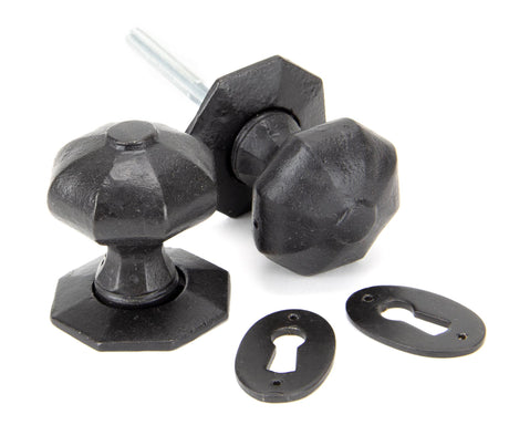 From The Anvil - External Beeswax Octagonal Mortice/Rim Knob Set | Sku. 92064 | Trade Door Handles.