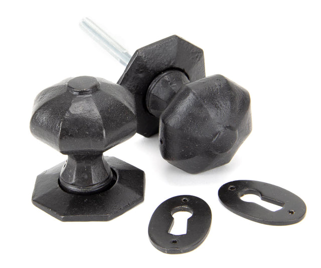 From The Anvil - External Beeswax Octagonal Mortice/Rim Knob Set | Sku. 92064 | Trade Door Handles.