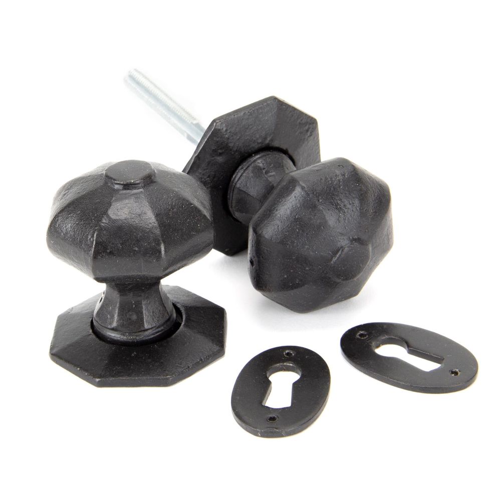 From The Anvil - External Beeswax Octagonal Mortice/Rim Knob Set | Sku. 92064 | Trade Door Handles.