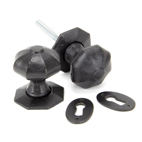 From The Anvil - External Beeswax Octagonal Mortice/Rim Knob Set | Sku. 92064 | Trade Door Handles.