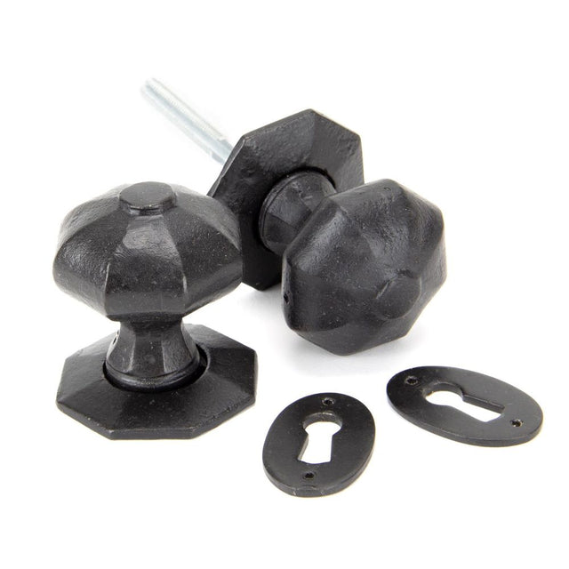 From The Anvil - External Beeswax Octagonal Mortice/Rim Knob Set | Sku. 92064 | Trade Door Handles.