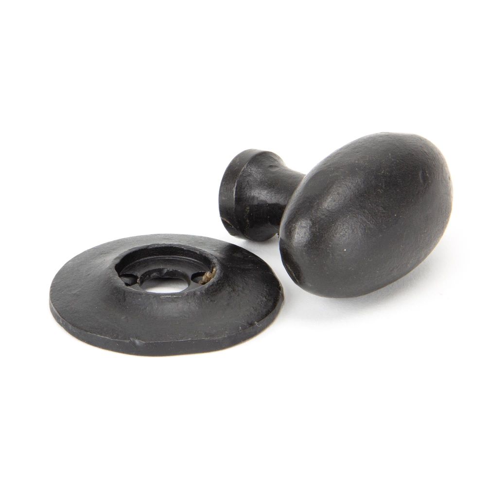 From The Anvil - External Beeswax Oval Mortice/Rim Knob Set | Sku. 92065 | Trade Door Handles.