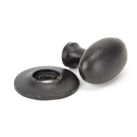 From The Anvil - External Beeswax Oval Mortice/Rim Knob Set | Sku. 92065 | Trade Door Handles.