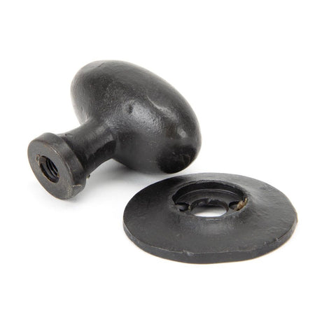 From The Anvil - External Beeswax Oval Mortice/Rim Knob Set | Sku. 92065 | Trade Door Handles.