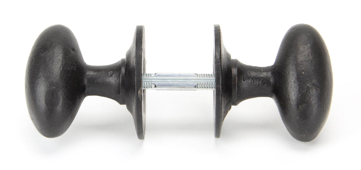 From The Anvil - External Beeswax Oval Mortice/Rim Knob Set | Sku. 92065 | Trade Door Handles.