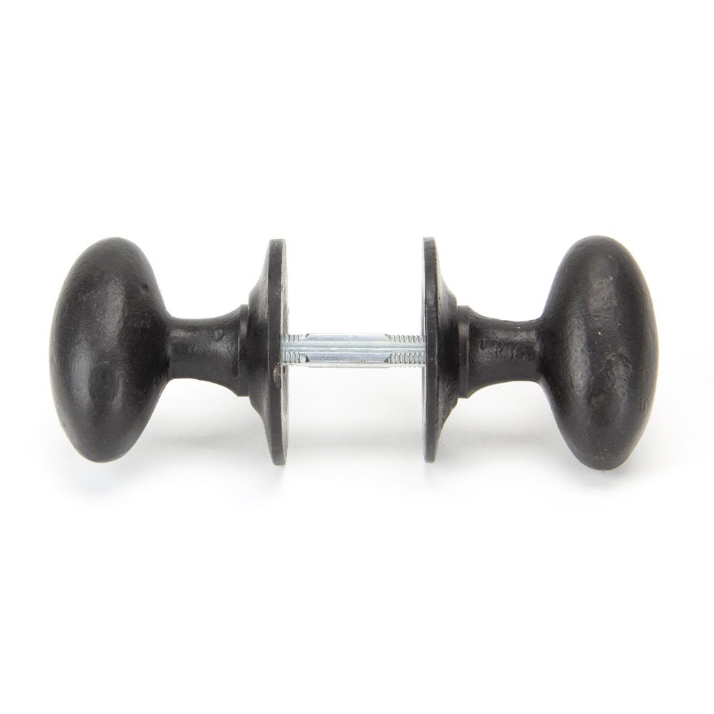 From The Anvil - External Beeswax Oval Mortice/Rim Knob Set | Sku. 92065 | Trade Door Handles.
