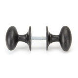 From The Anvil - External Beeswax Oval Mortice/Rim Knob Set | Sku. 92065 | Trade Door Handles.