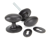 From The Anvil - External Beeswax Oval Mortice/Rim Knob Set | Sku. 92065 | Trade Door Handles.