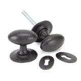 From The Anvil - External Beeswax Oval Mortice/Rim Knob Set | Sku. 92065 | Trade Door Handles.