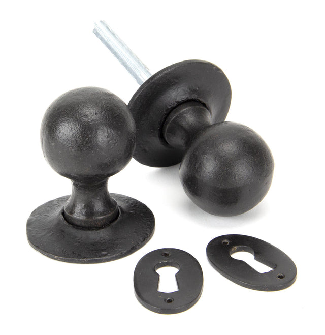 From The Anvil - External Beeswax Round Mortice/Rim Knob Set | Sku. 92066 | Trade Door Handles.