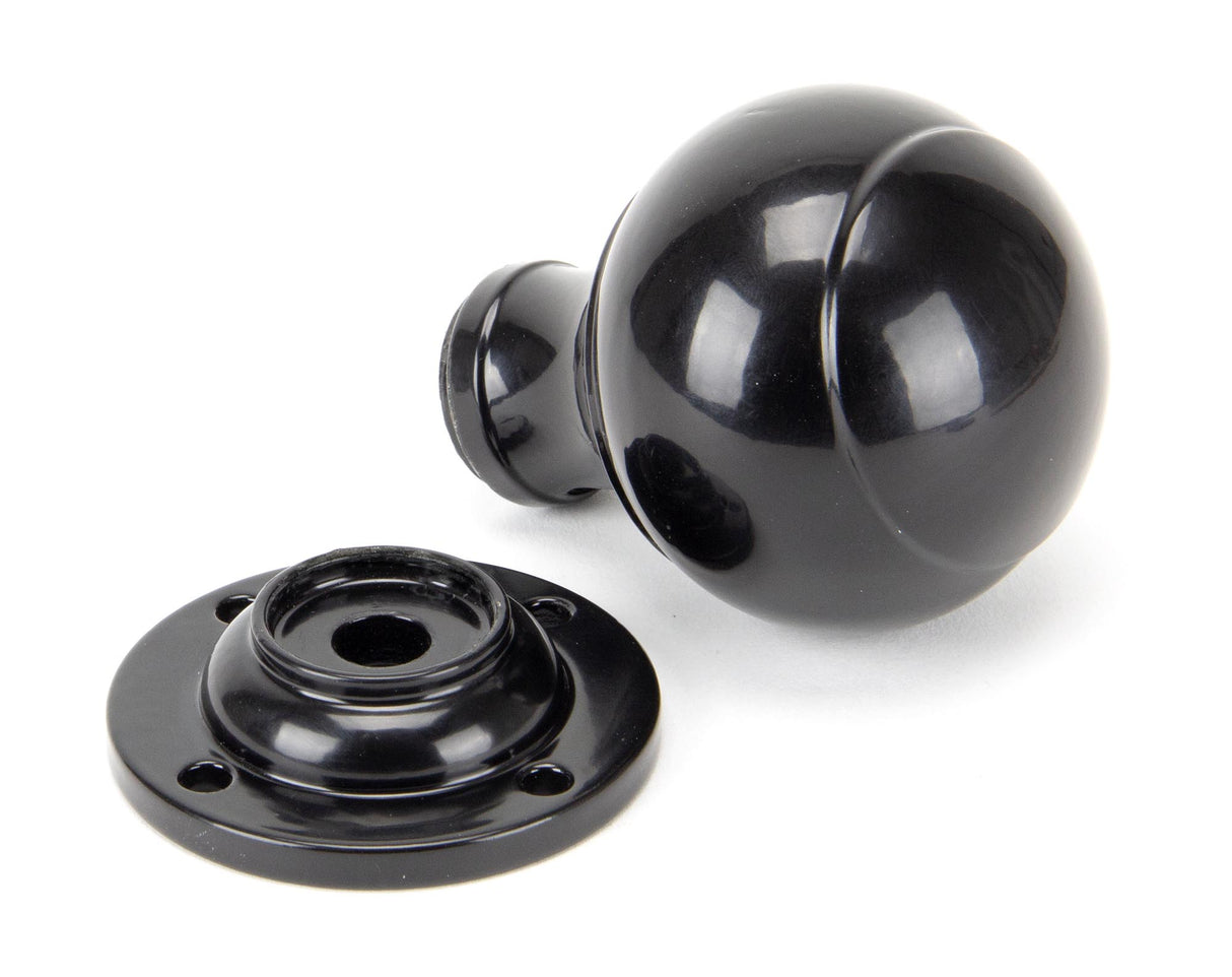 From The Anvil - Black Regency Mortice/Rim Knob Set | Sku. 92068 | Trade Door Handles.