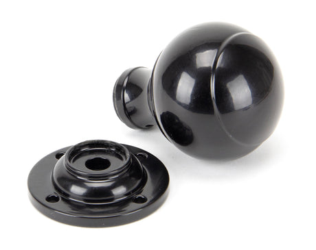 From The Anvil - Black Regency Mortice/Rim Knob Set | Sku. 92068 | Trade Door Handles.