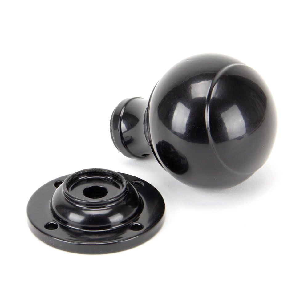 From The Anvil - Black Regency Mortice/Rim Knob Set | Sku. 92068 | Trade Door Handles.