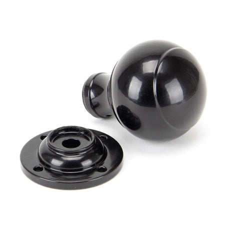 From The Anvil - Black Regency Mortice/Rim Knob Set | Sku. 92068 | Trade Door Handles.