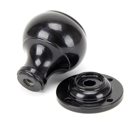 From The Anvil - Black Regency Mortice/Rim Knob Set | Sku. 92068 | Trade Door Handles.