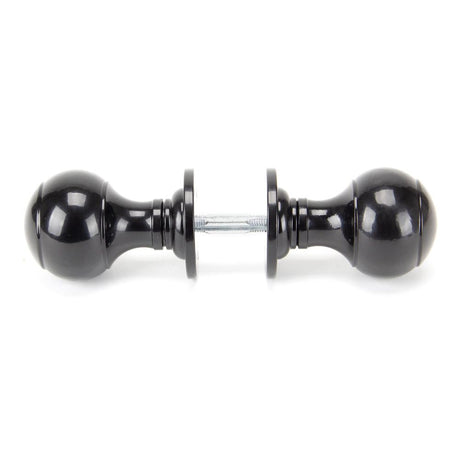From The Anvil - Black Regency Mortice/Rim Knob Set | Sku. 92068 | Trade Door Handles.