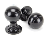 From The Anvil - Black Regency Mortice/Rim Knob Set | Sku. 92068 | Trade Door Handles.