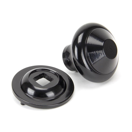 From The Anvil - Black Regency Centre Door Knob | Sku. 92070 | Trade Door Handles.