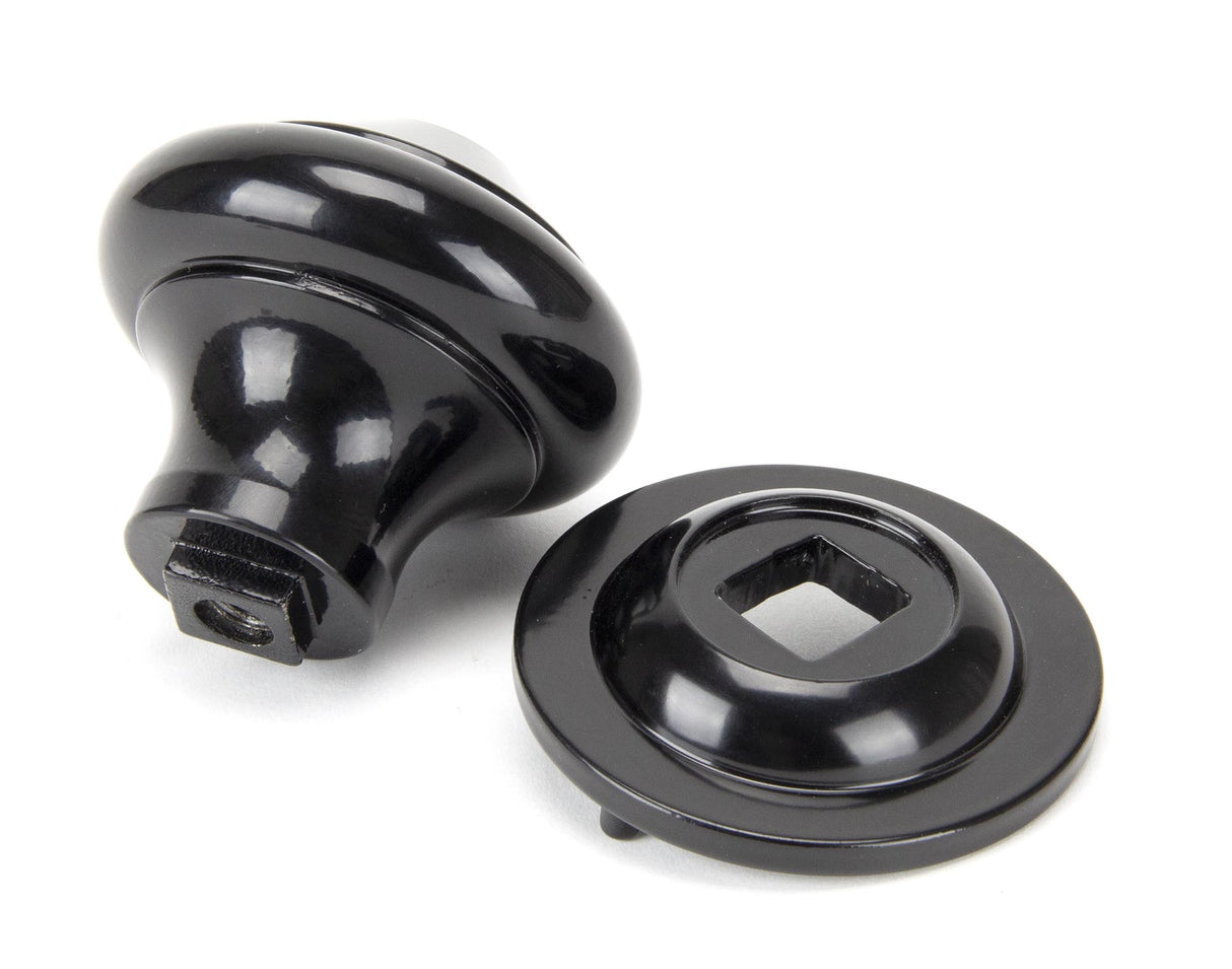 From The Anvil - Black Regency Centre Door Knob | Sku. 92070 | Trade Door Handles.
