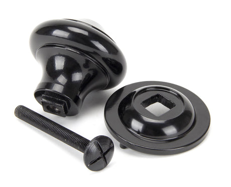 From The Anvil - Black Regency Centre Door Knob | Sku. 92070 | Trade Door Handles.