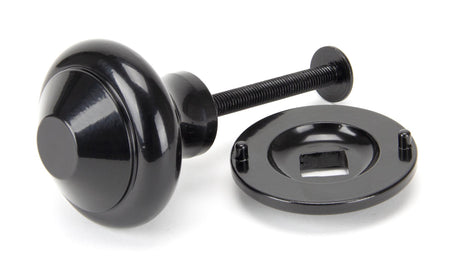 From The Anvil - Black Regency Centre Door Knob | Sku. 92070 | Trade Door Handles.